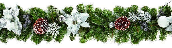 Silver and White Garland Large df168106