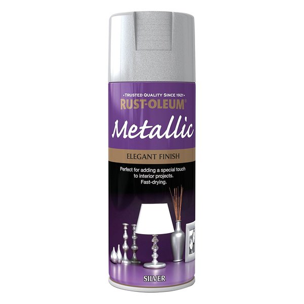 Rust-oleum Elegant Metallic Silver 400ml Large metalic silver