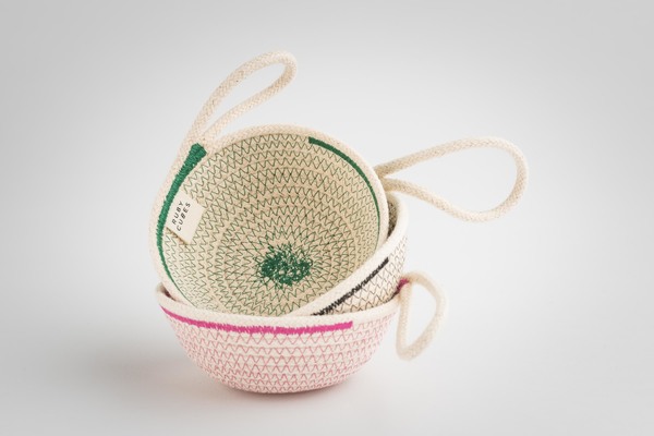 Ruby Cubes - Mini Stiched Vessel Black Large present makers thg objects 3 127