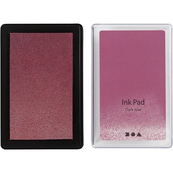 Creativ Co Ink Pad 2cm, 9x6cm Dark Rose Large ink dark rose 285332 1