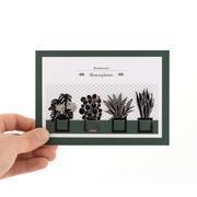 Houseplants Pagemarker Bookmarks Large houseplant stationery bookmark gift 180x