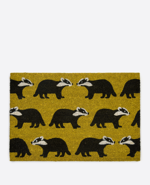 Kissing Badgers Doormat Large doormat badgers 2