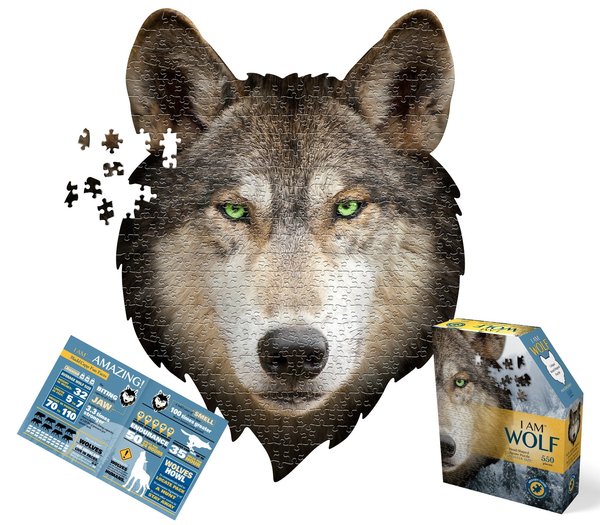 I Am Wolf Puzzle 550pc Large iam wolf