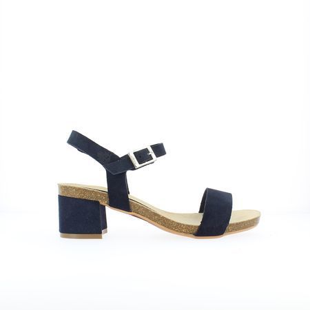 Serraje open-toe heel in dark blue Large 9123