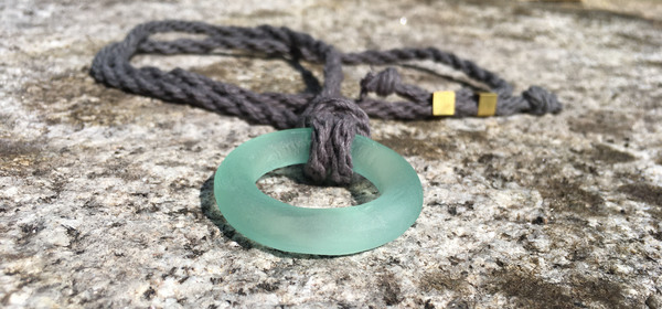 Amy Whittingham - Moored Necklace Green Large am 6 whittingham a. adjustable lagoon moored necklace small file