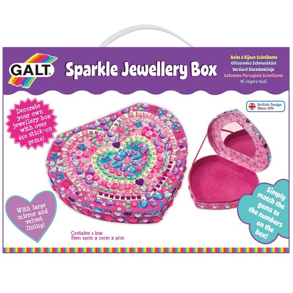 Galt Sparkle Jewellery Box Large fun junction toy shop crieff perth perthshire scotland galt craft set sparkle jewlery jewellery box make your own