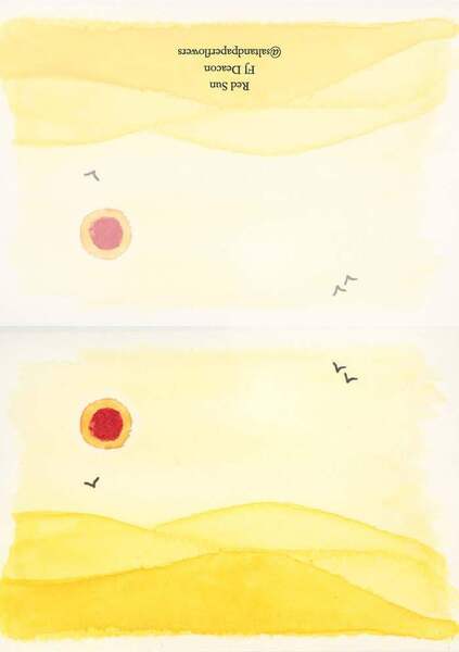 Large flic doodles red sun