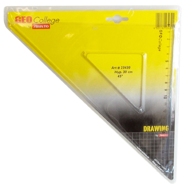 Large aristo geo college set square 45
