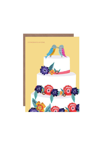 Birdy Wedding Cake Large birds on cake