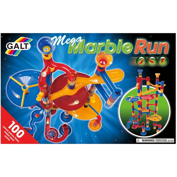 Galt, Mega Marble Run Large fun junction galt mega marble run huge big plastic stunts tricks 100 one hundred pieces