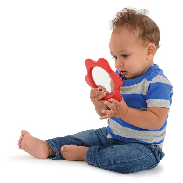 Ambi Baby Mirror Large fun junction independent toy shop creiff perth perthshire scotland galt baby mirror ambi toys toddler early years safety mirror reflexion reflection visual development