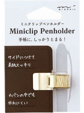 Large midori pen clip gold