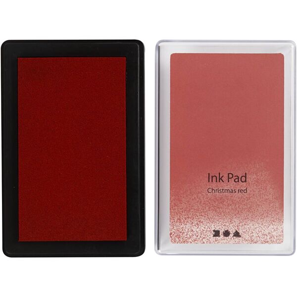 Creativ Co Ink Pad 2cm, 9x6cm Christmas Red Large ink red 285336 1
