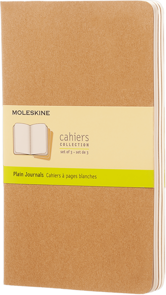 Large cahier l plain kraft