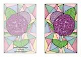 Small flic doodles stained glass hydrangeas