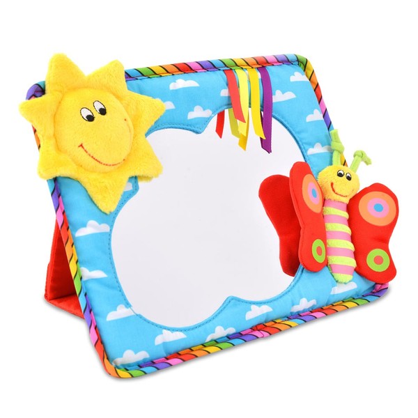 Smiley Sun Mirror Large fun junction independent toy shop creiff perth perthshire scotland galt mirriam stobbart stoppard smiley sun miror fexible safe baby mirror early visual development