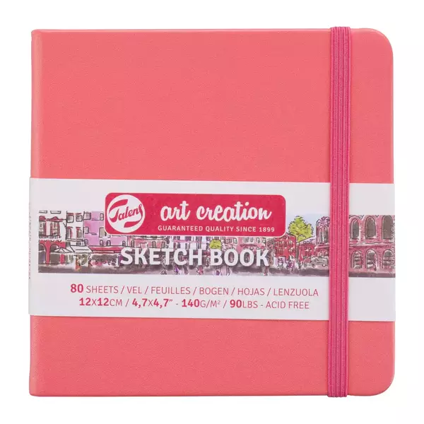 Talens Pad Art Creation Coral Red 12x12cm 140gsm 80sh Large coral 12x2 8712079455828