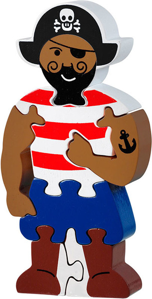 Lanka Kade Pirate Jigsaw Large pirate jigsaw puzzle lanka kade fair trade toy toys wooden wood natural fun junction toy shop stop store crieff perth perthshire scotland