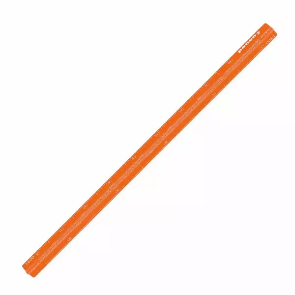 HT Penco Ruler Drafting Scale Rule 167mm Orange 1/100-1/600 Large penco scale rule oj