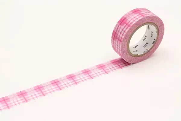 Large mt washi masking tape check light pink mt01d420z 2 copy copy