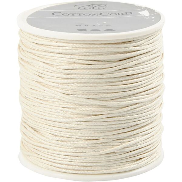 Large wax cord off white