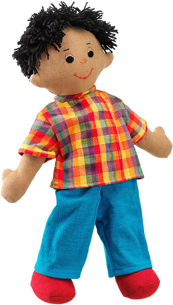 Fair Trade Rag Doll Dad Brown Skin Large rag doll dad brown skin cotton lanka kade fair trade toy toys natural fun junction toy shop stop store crieff perth perthshire scotland