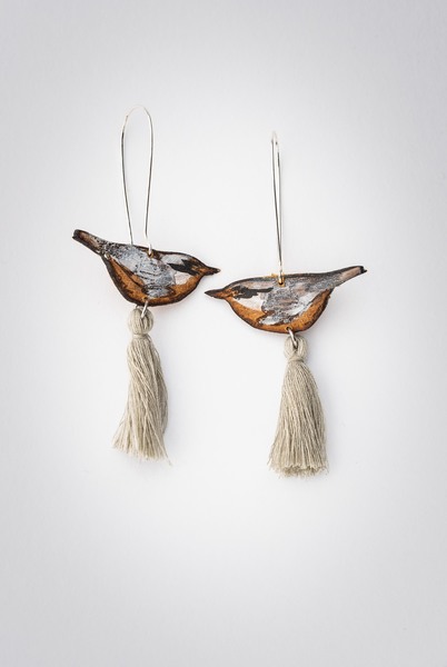 Lily Faith - Nuthatch Earrings Large present makers thg objects 3 043
