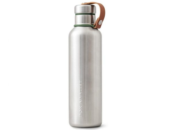 Large Stainless Steel Insulated Water Bottle in Olive Large black blum 750 ml olive water bottle