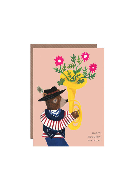 Blooming Bear Card Large bloomin bear