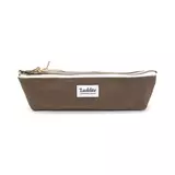 Small luddite brown pencil case front