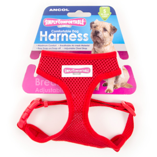Ancol Dog Harness Red Large Large ancolmeshred