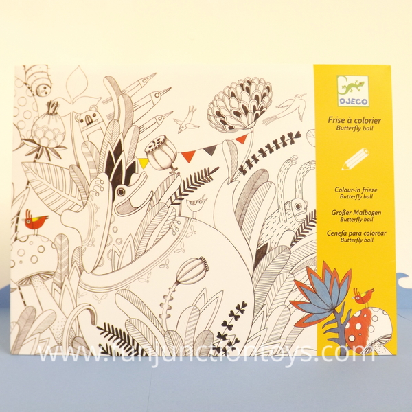 Djeco Colour-in Frieze, Butterfly Ball Large dj ck colour in frieze butterfly ball w