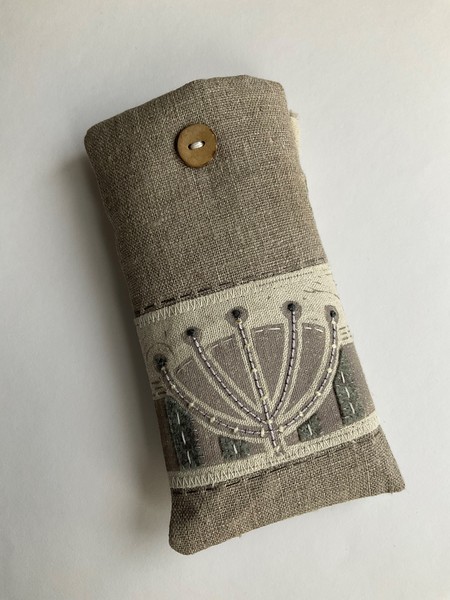 Louise Nichols - Glasses Pouch Cowparsley Large ln cow parsley