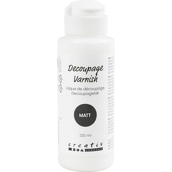 Large decoupage varnish matt