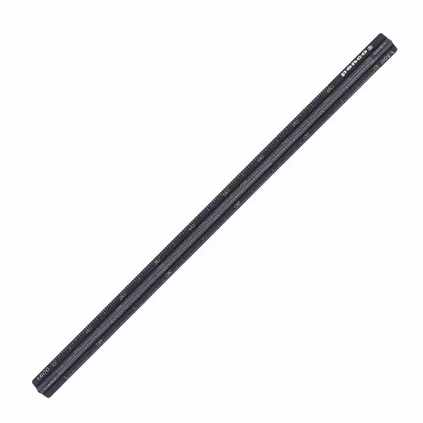 HT Penco Ruler Drafting Scale Rule 167mm Black 1/100-1/600 Large penco scale rule blk